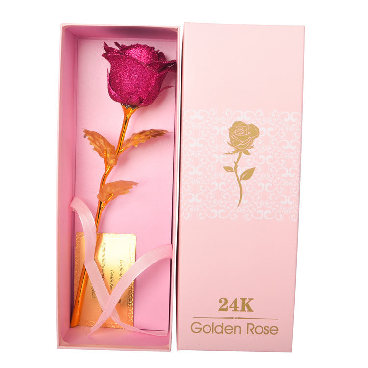 Gold Foil Rose Creative Valentine's Day Gift