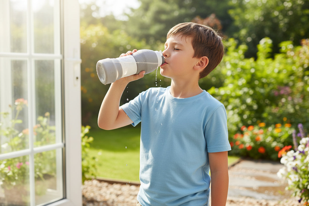 Silicone folding water bottle