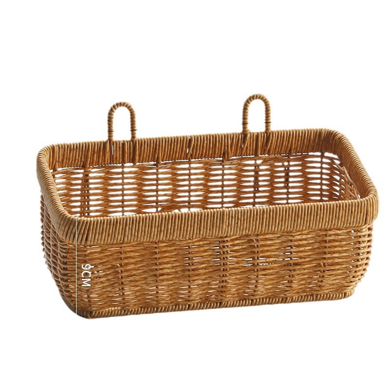 Rattan-Style Kitchen Ginger And Garlic Storage Basket
